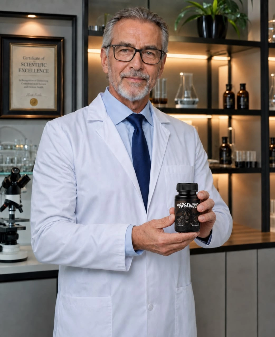 Stimulant-free energy support for men over 45 explained in a laboratory setting